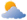 pictogramme soleil derrière un nuage